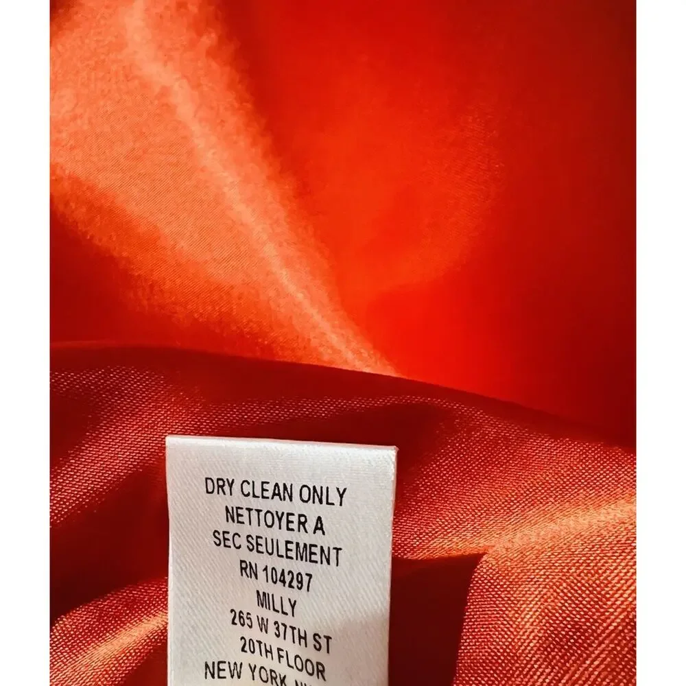 Milly of New York Women's Size 6 Orange Jacket Blazer - Picture 8 of 10